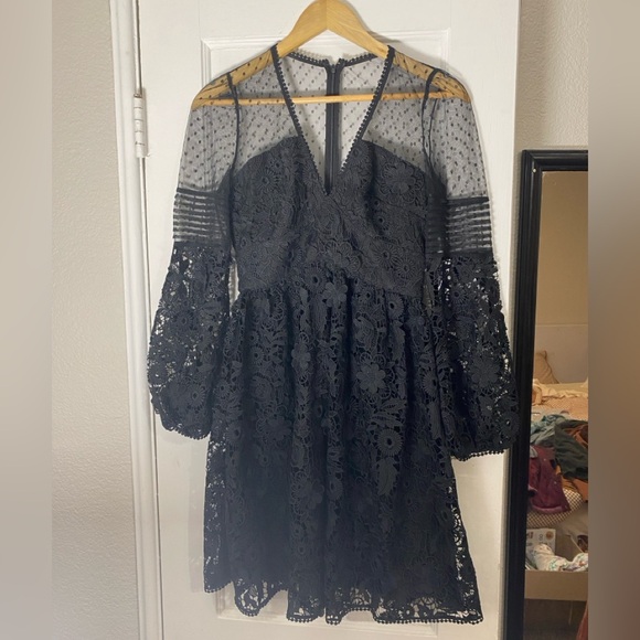 Bilan Lace French Connection dress size 2 black - Picture 4 of 7